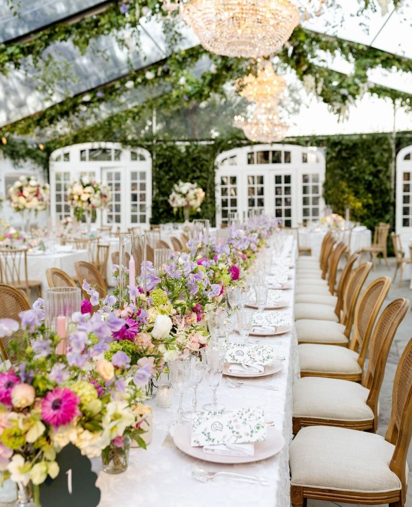 ⁠A garden party dream. 💐✨ Laura & Dan’s “I do” was straight out of a fairytale — with lush white