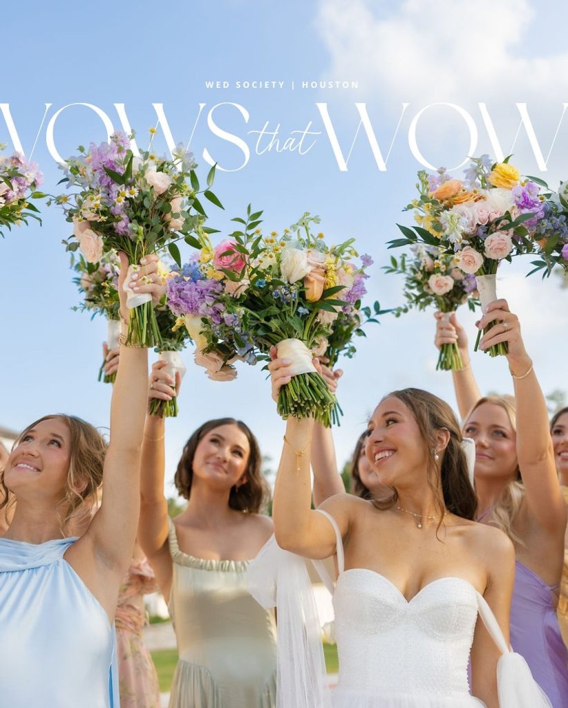 ✨Vows that Wow | Special Feature✨⁠ Kylee & Caleb’s Floral-Filled Garden Party thebluemagnoliatx⁠ ⁠ Details we love:⁠ 💐 The lush,