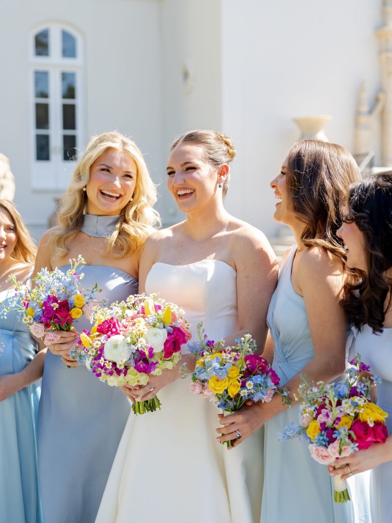 ⁠Give us all the color, please! 💐 Elizabeth & Brad’s stunning celebration chateaunouvelle was the perfect spring day, complete with